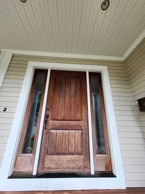 exterior-painting-house-alintons-paiting-boston-ma-03-before Exterior carpentry repair and freshly painted wood door